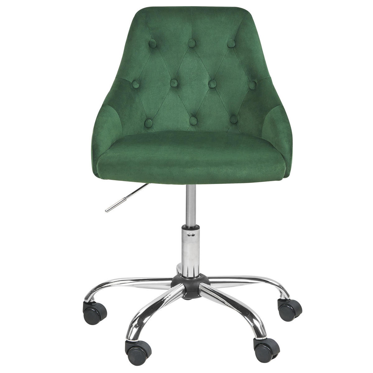 BÜRODREHSTUHL Grün Parrish - Grün, Textil/Metall (60/75/60cm) - Beliani