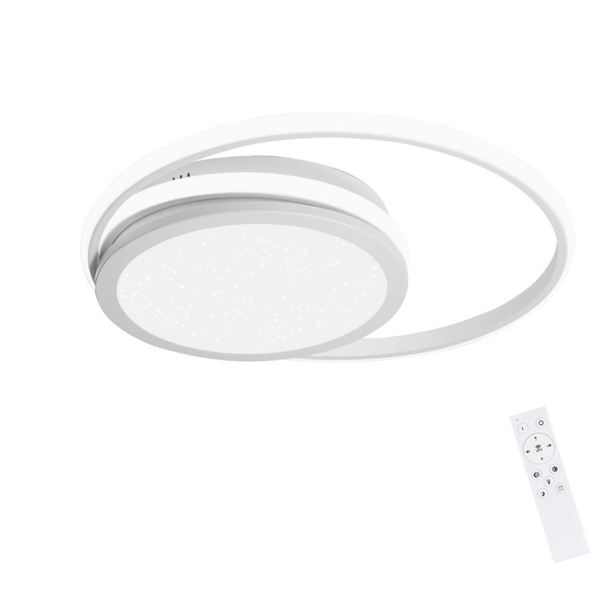 LED-DECKENLEUCHTE Bruno 47/47/7 cm - Weiß, Metall (47/47/7cm) - Nettlife