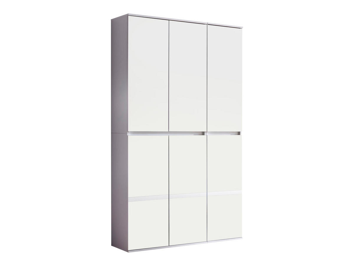 GARDEROBENSCHRANK weiß - Weiß, Holzwerkstoff (111/191/34cm) - ebuy24