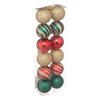 WEIHNACHTSKUGELN 4 cm 12er-Set - Rot/Goldfarben, Kunststoff (4/5.3/4cm) - Atmosphera Createur d´interieur