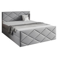 BOXBETT Herkules - Hellgrau, Holz (180/200cm) - MIRJAN24