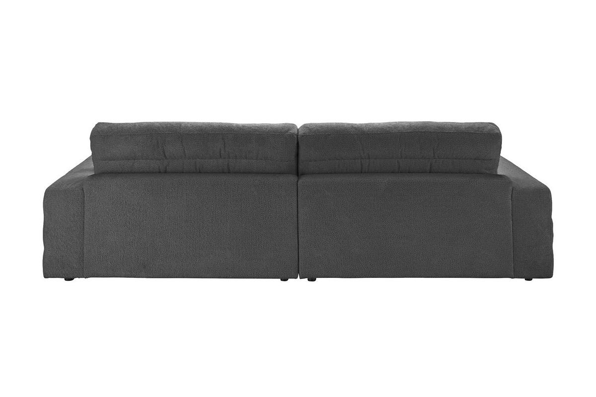 BIG SOFA LANA Schwarz Webstoff - Schwarz, Textil (296/83/178cm) - KAWOLA
