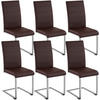 SCHWINGSTUHL 6er Set Bettina 41 x 52 x 99 cm braun - Braun, Textil (52/99/41cm) - tectake