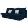 SCHLAFSOFA ANTA, Sofa mit Schlaffunktion und Bettkasten, Farbe: Blau, Veloursstoff - Blau, Textil (194/68/75cm) - Sepro Meble