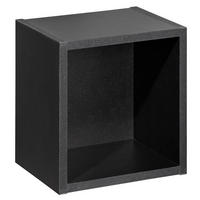 BADEZIMMERREGAL Skelbolu - Schwarz, Holzwerkstoff (27/25/21cm) - [en.casa]