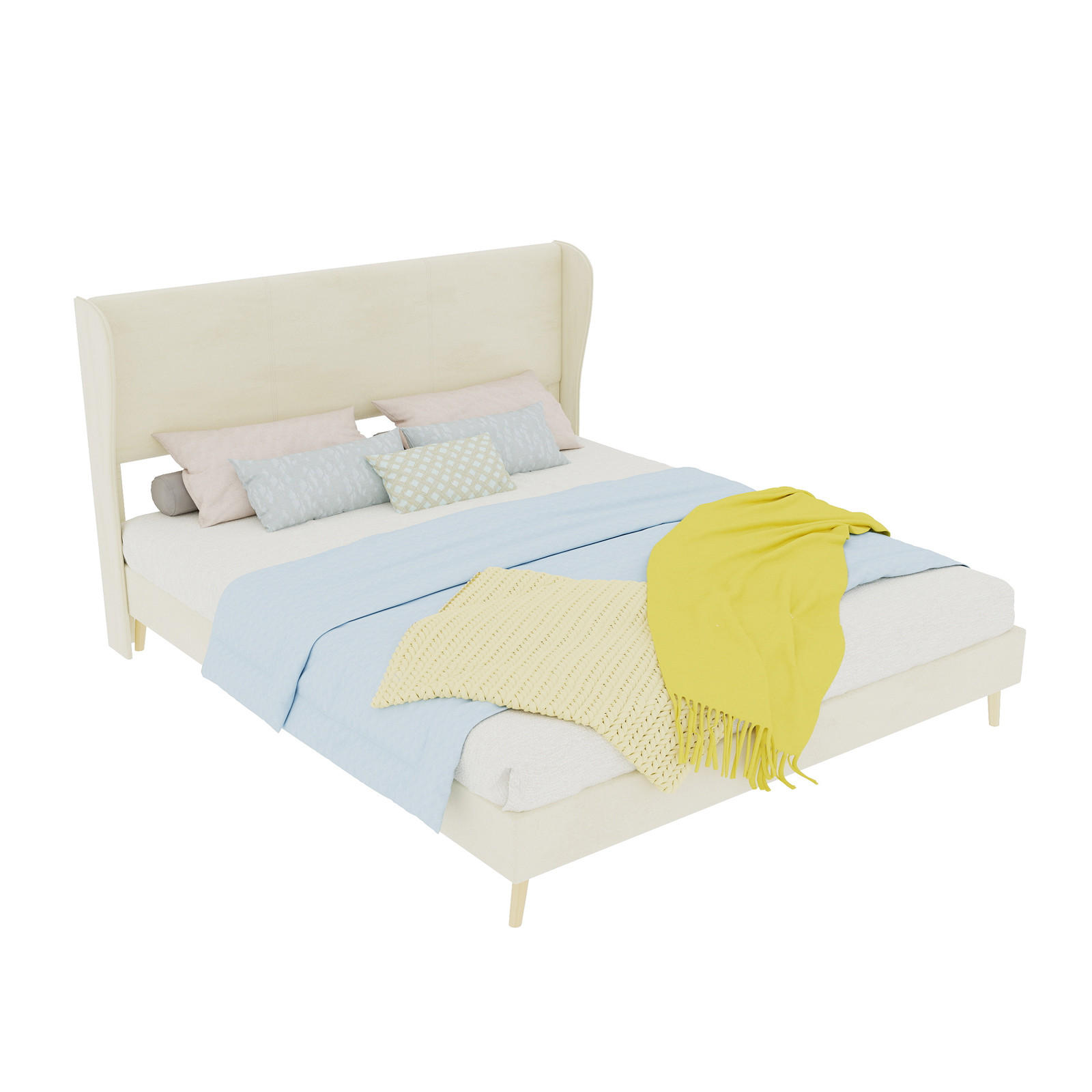Meubliv Bett Beige 160x200 cm