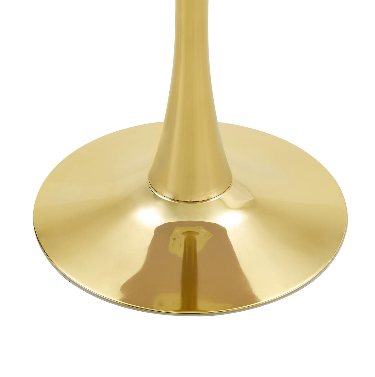BEISTELLTISCH 60/60/72 cm mit MDF-Tischplatte und Metallgestell, runde Form und stabile Basis, Gold/Holzfarben - Schwarz, Holzwerkstoff (60/60/72cm) - Redom