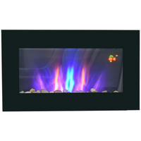 ELEKTROKAMIN 1000/2000W - Schwarz, Metall (11.5/40/72.5cm) - HOMCOM