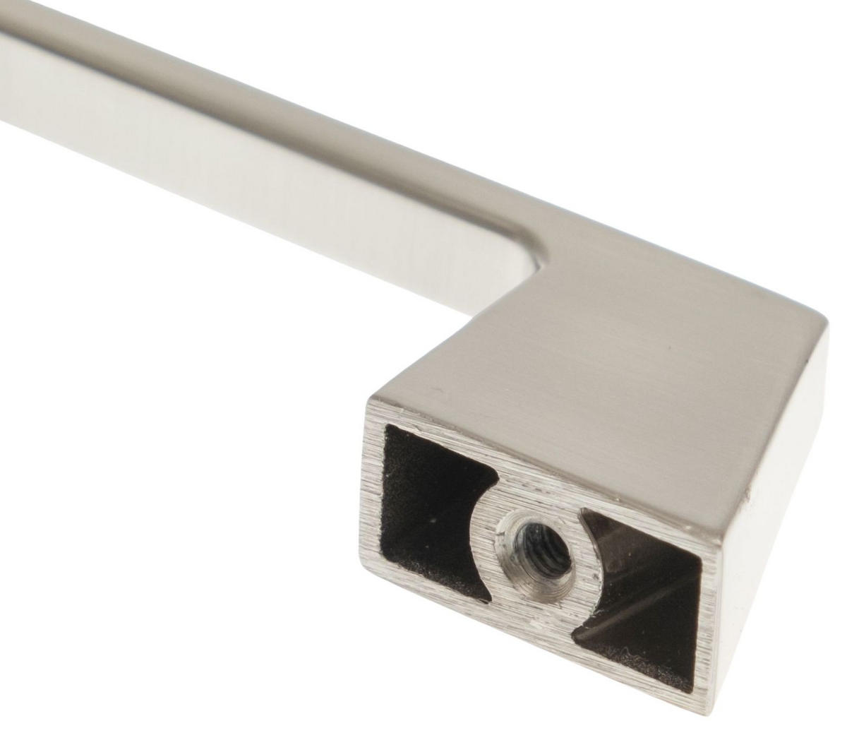 MÖBELGRIFF BA 160mm, Küchengriff Edelstahloptik, Schrankgriff Stilo - Grau, Metall (0.8/3/18.5cm)