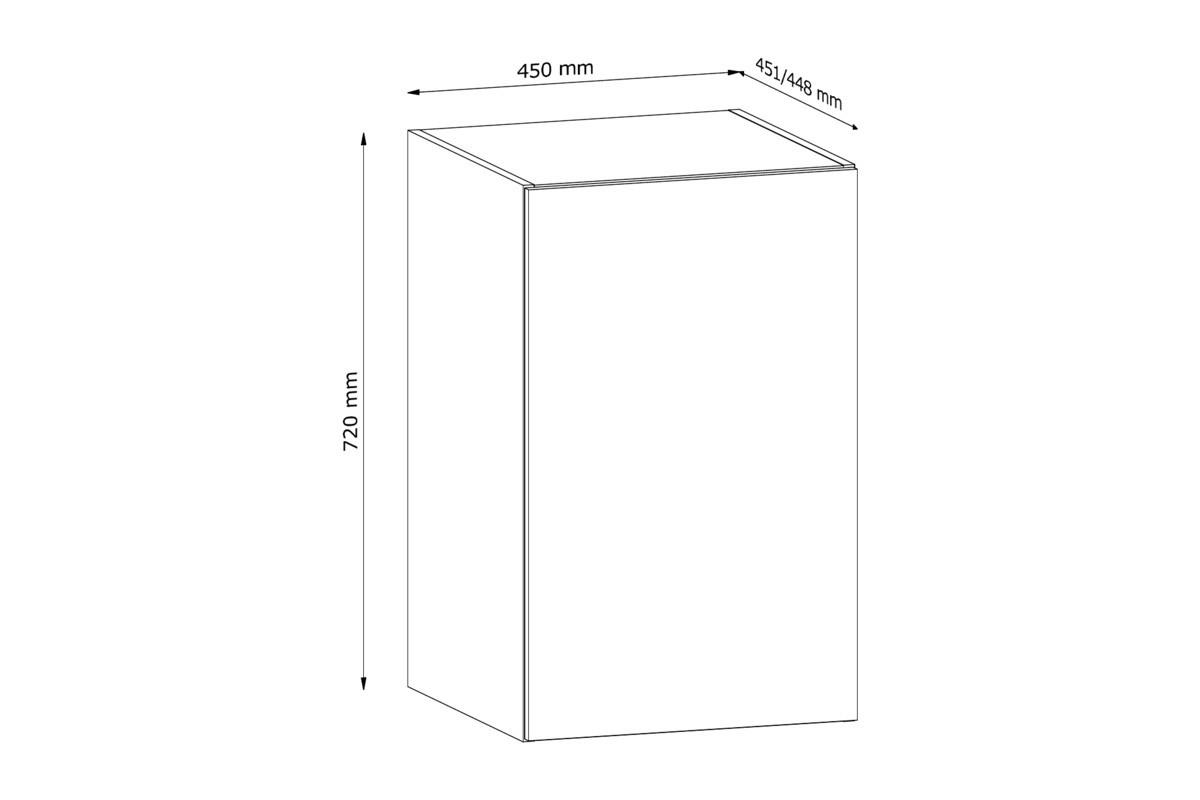 HÄNGESCHRANK 45 cm – Nexa G45G – Beige - Beige, Holzwerkstoff (45/72/45cm) - ROYAL24_MARKT