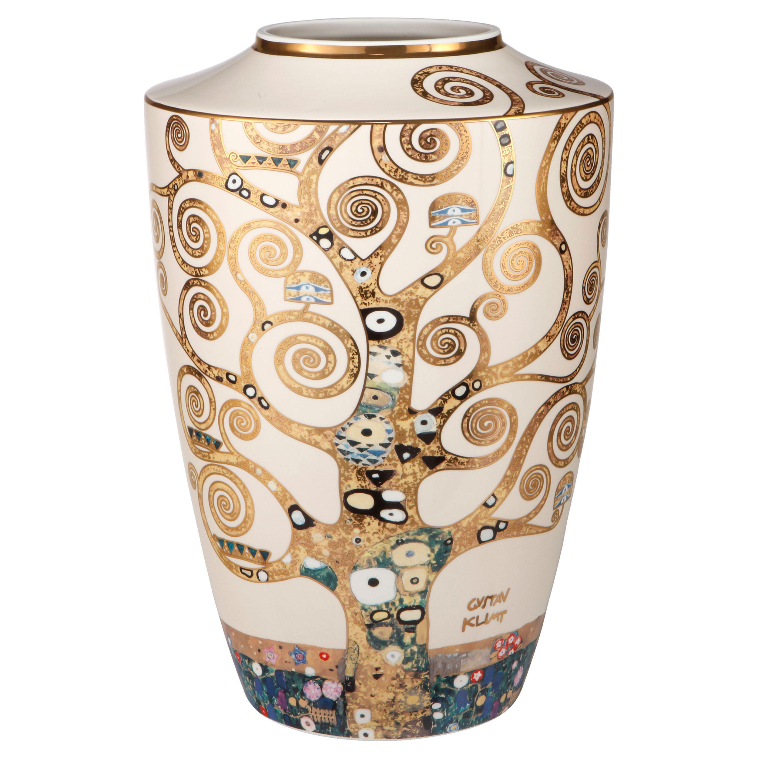 VASE Gustav Klimt - Der Lebensbaum, Bunt, 41 cm - Multicolor, Keramik (41cm) - Goebel