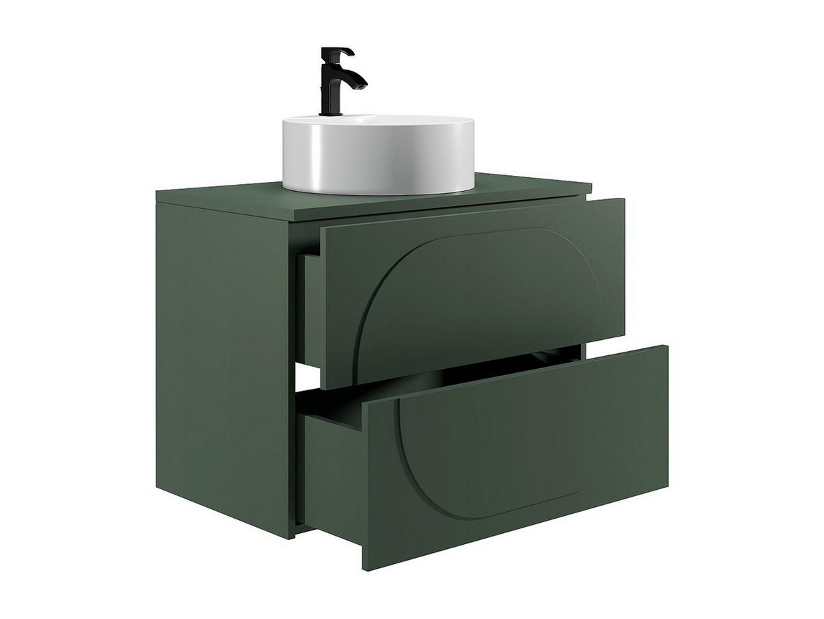 EINZELWASCHTISCH - 80cm x 46cm - MDF - grün - VUTOMA - Grün, Holz (80/60/46cm) - Vente-Unique