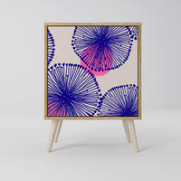 SIDEBOARD MAGIC NATURE, Eichefarben, 57,5x42x77,5 cm, Schräge Buchenholzfüße - Eichefarben/Buchefarben, Holzwerkstoff/Buchenholz (57.5/77.5/42cm) - SpaceRebels
