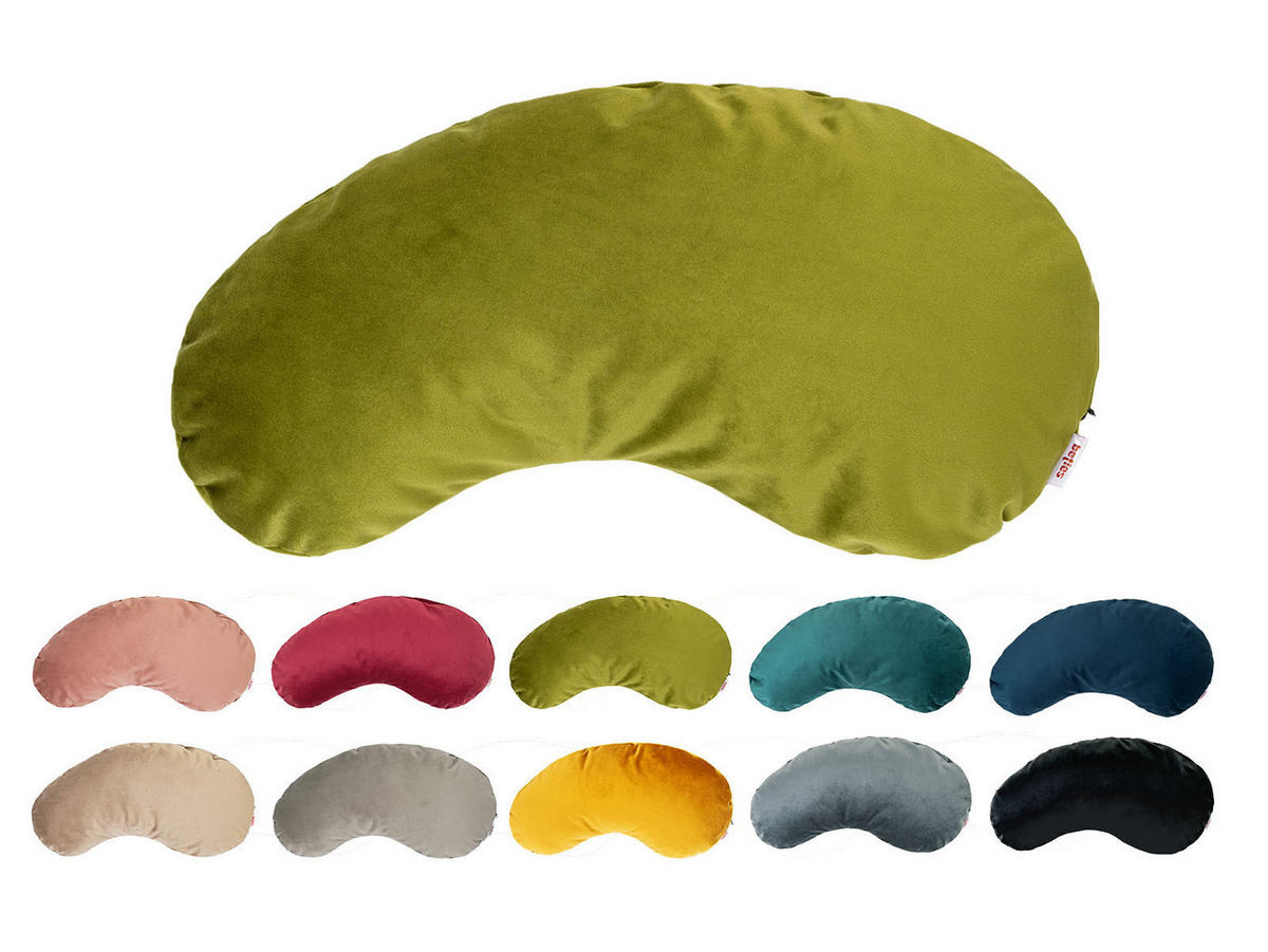 KISSEN-BOHNE Samt&Sonders mai-grün 45/25 cm - Olivgrün/Grün, Textil (25/45cm) - beties Heimtextil