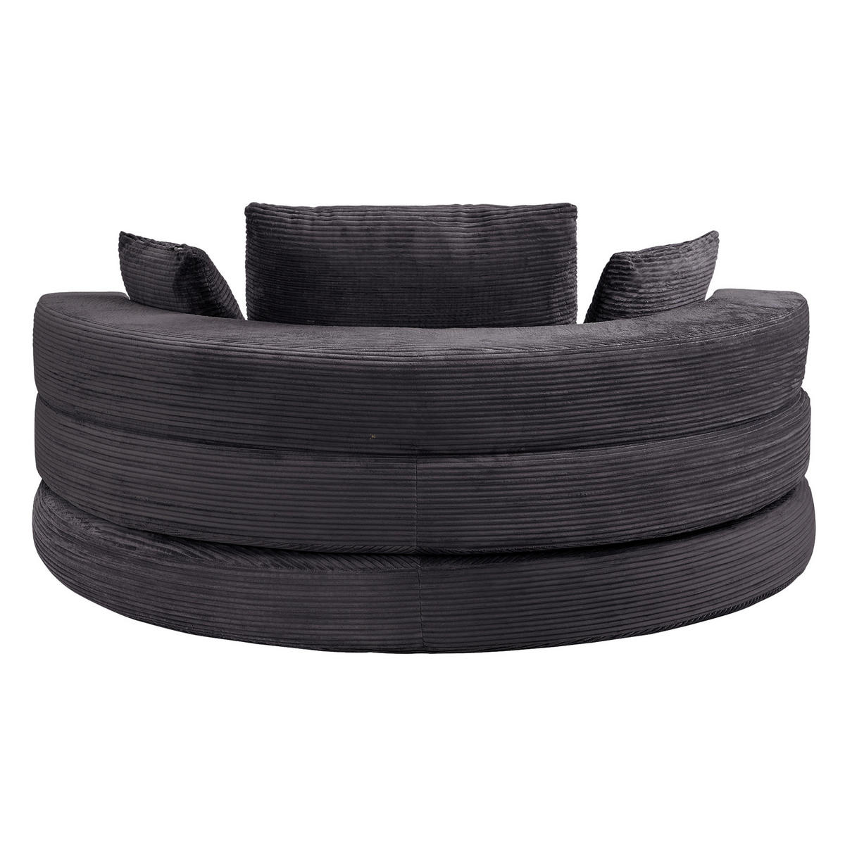 SCHLAFSOFA 173/176/40 cm aus Schaumstoff mit 2-in-1-Funktion Schwarz - Schwarz, Kunststoff (176/40/173cm) - Modenvie