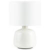 TISCHLEUCHTE STIVUS, Tischlampe, Weiß - Weiß, Keramik/Textil (22/22/31.5cm) - KONSIMO®