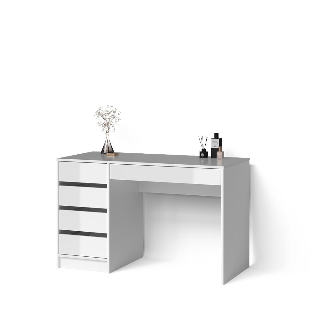 Livinity® TOALETNÍ STOLEK Imola Bílá vysoký lesk 120 x 75 cm