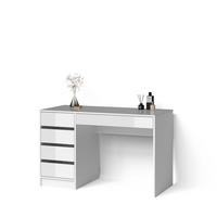 SCHMINKTISCH Imola Weiß 120 x 75 cm - Weiß Hochglanz, Holzwerkstoff (55/120/75cm) - Livinity®