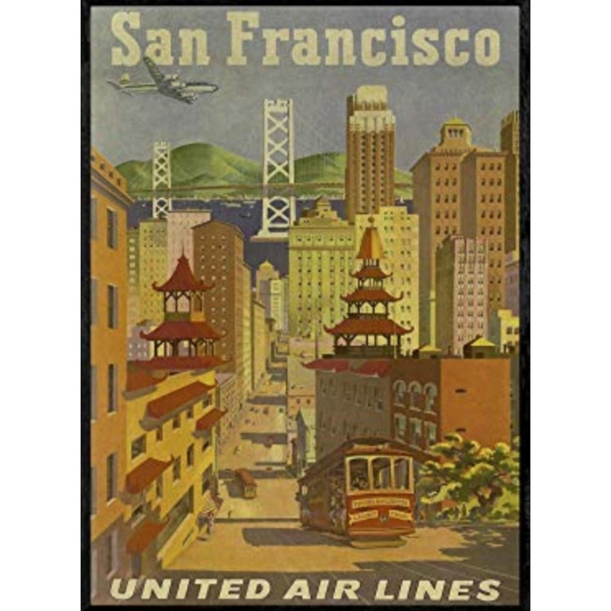 POSTER Amerika San Francisco City A3 Rahmenlos - Klar, Papier (29.7/5/42cm) - Nacnic