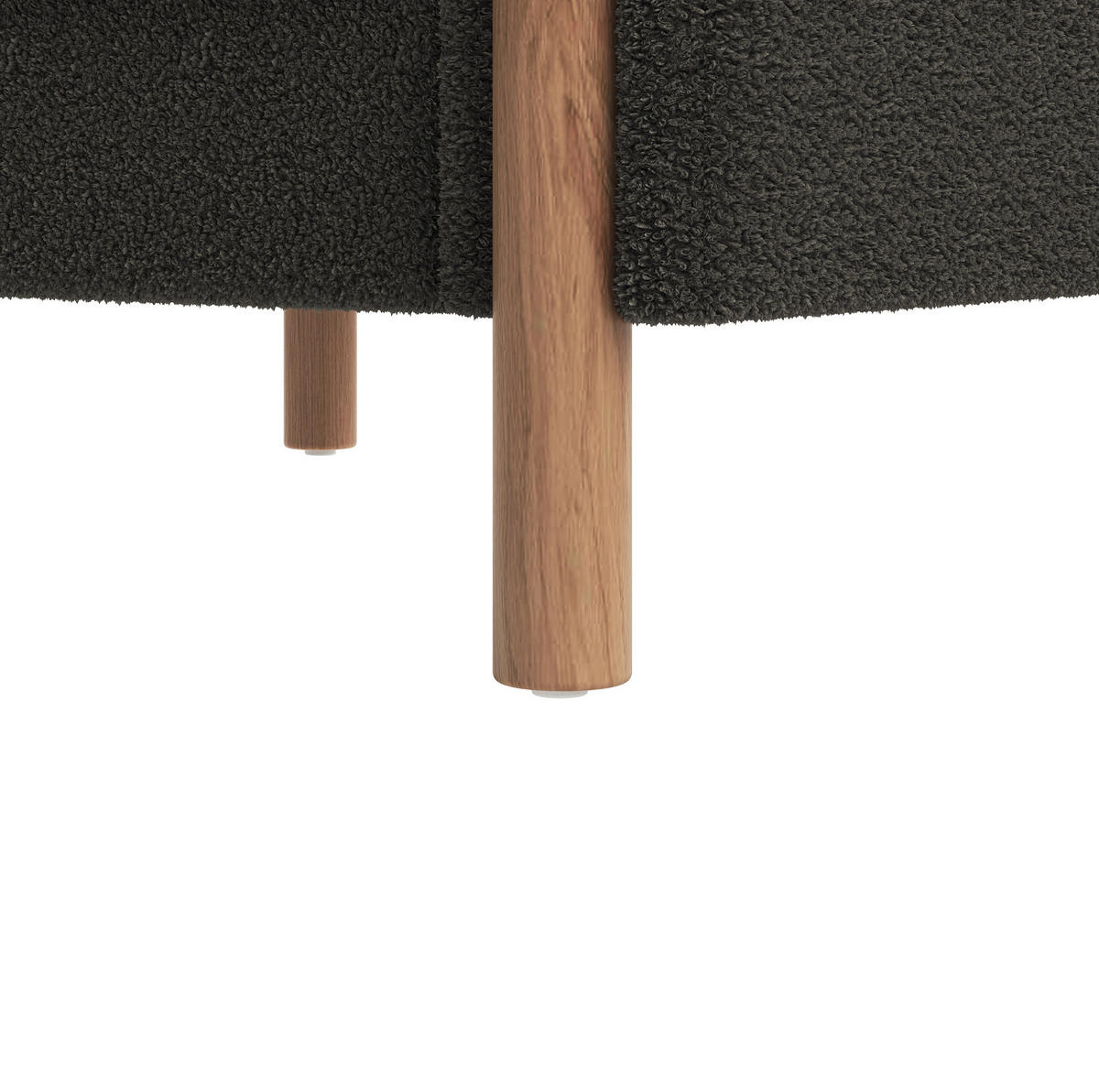 SESSEL mit Kissen 87 x 83 x 88,5 cm Teddy Dark Gray - Dunkelgrau, Kunststoff (83/88.5/87cm) - Meubliv