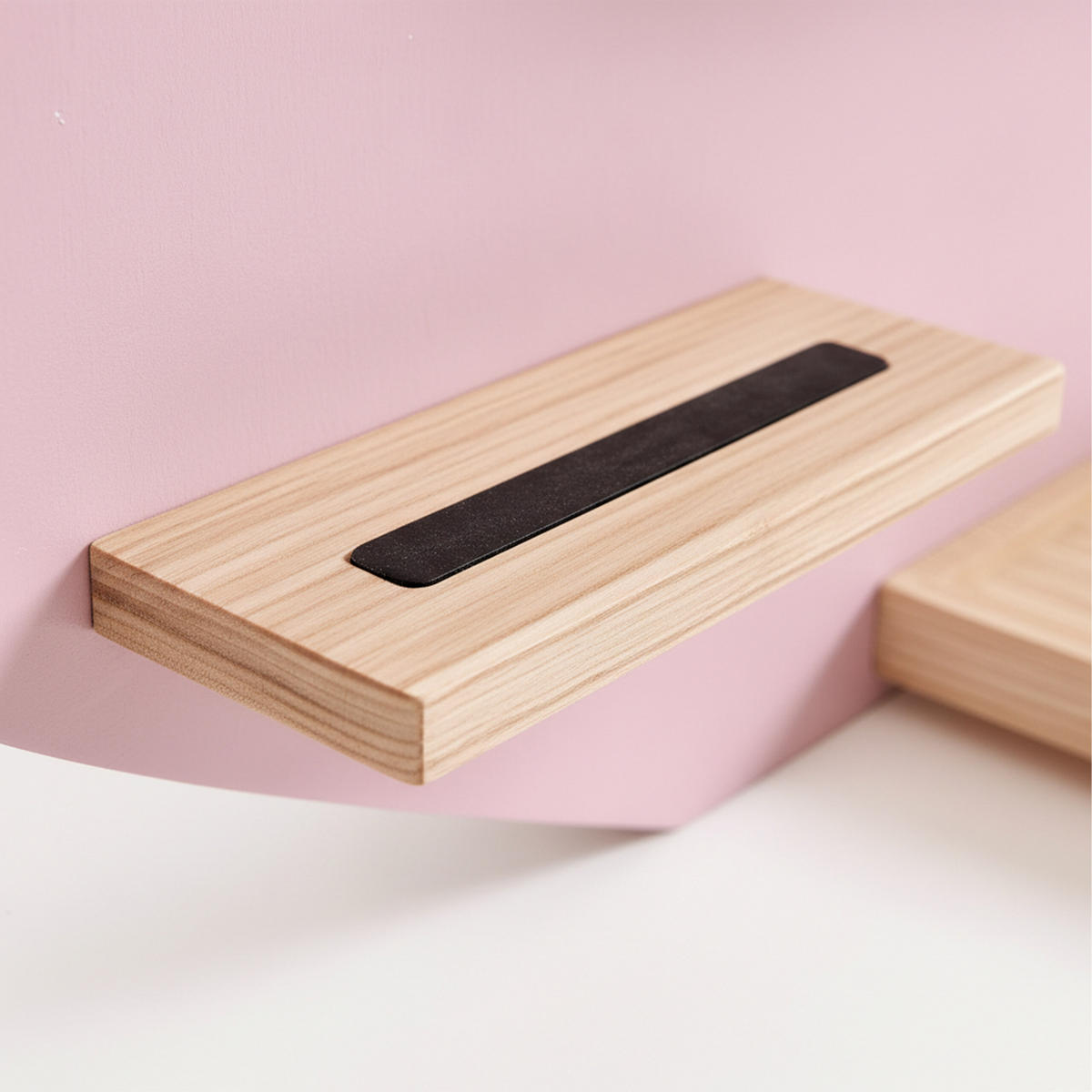 WANDREGAL Rosa Wolkenform 40 cm - Rosa, Holz/Holzwerkstoff (61/40/17cm) - Relaxdays