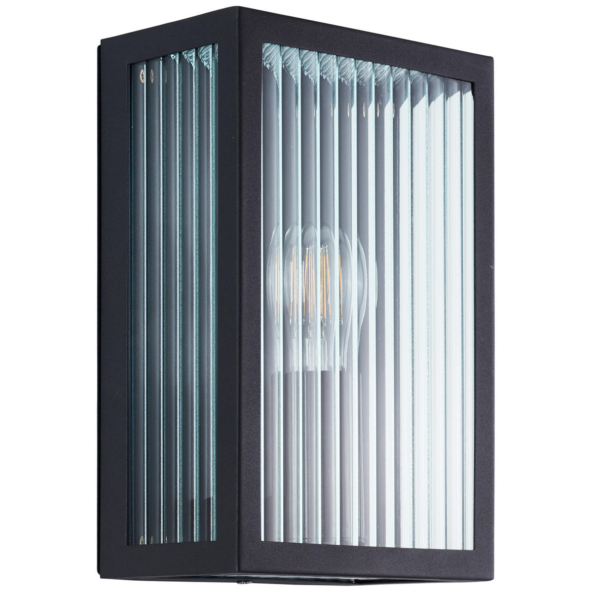 AUSSENWANDLEUCHTE Getta Schwarz 10/17/26 cm - Schwarz, Metall (17/26/10cm) - Brilliant