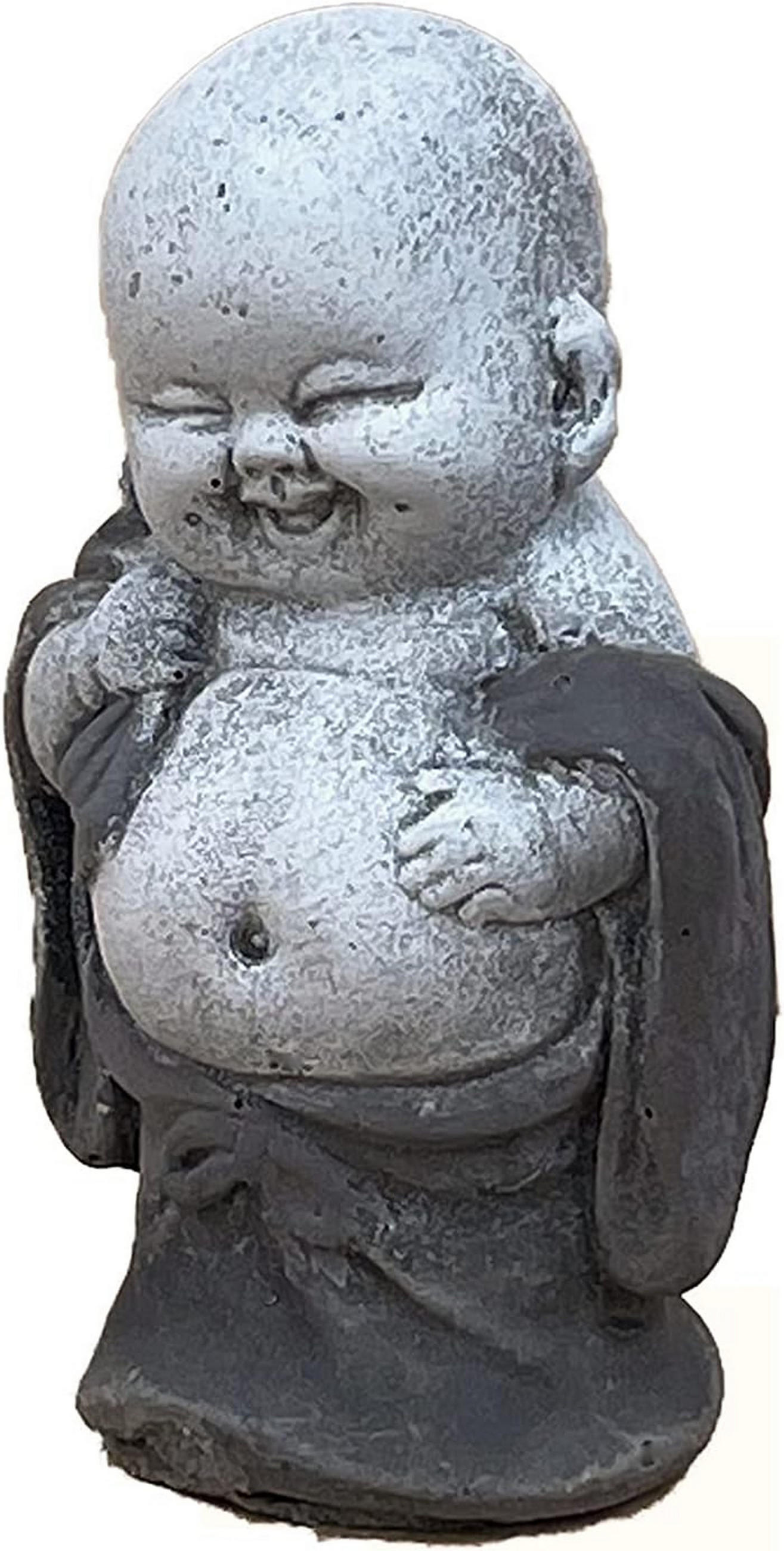 STEINFIGUR Little Shaolin frostfest Steinguss - Grau, Stein (6/9/5cm) - stoneandstyle