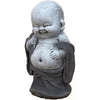 STEINFIGUR Little Shaolin frostfest Steinguss - Grau, Stein (6/9/5cm) - stoneandstyle