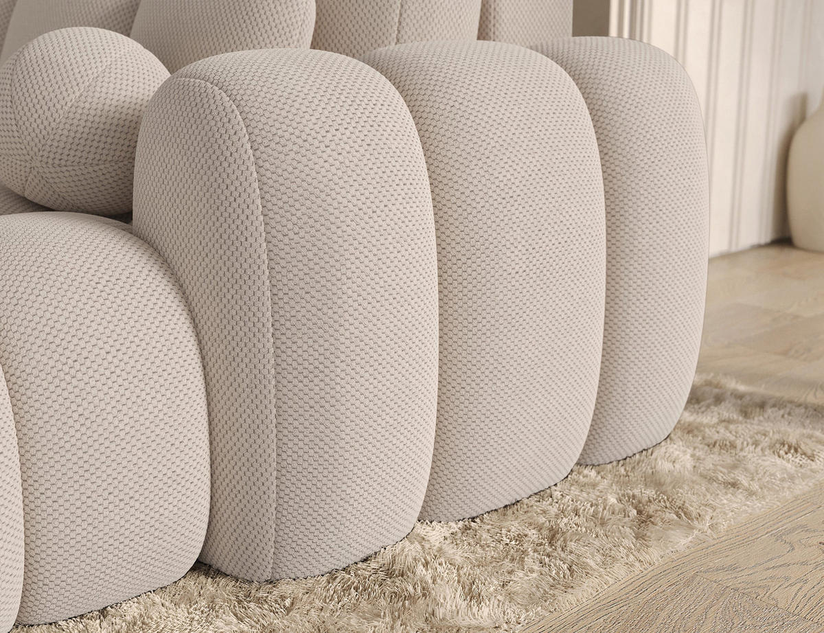 ECKSOFA COVELION L-Form – Schlaffunktion, Bettkasten, Wellenfederung, HR-Kaltschaum, inkl. Kissen, moderner Wohnkomfort - Beige, Kunststoff (167/260cm) - Wohnideebilder