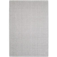 TEPPICH Kurzflor Flachgewebe Uni-Design Polypropylen Wohnzimmer Silber Rechteckig 240x340 - Silberfarben, Textil (240/340cm) - KADIMA DESIGN