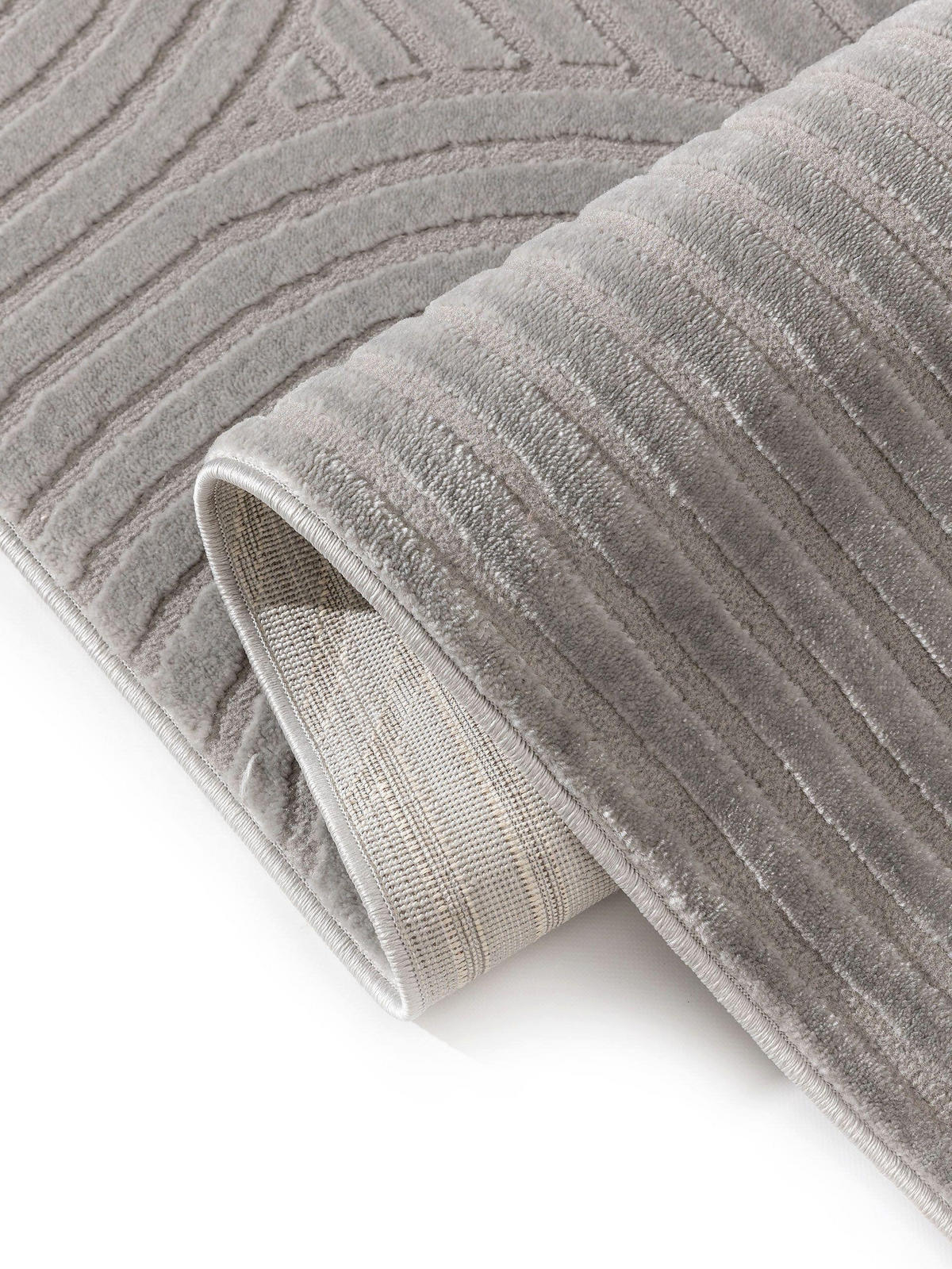 TEPPICH Claire Grau 120x170 cm - Grau, Kunststoff (120/170cm) - benuta