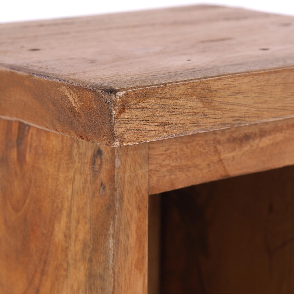 CD REGAL TOWER Mahagoni Massivholz, 4 Fächer 08 honigfarben gewachst - Honig, Holz (16/76/15cm) - DESIGN DELIGHTS