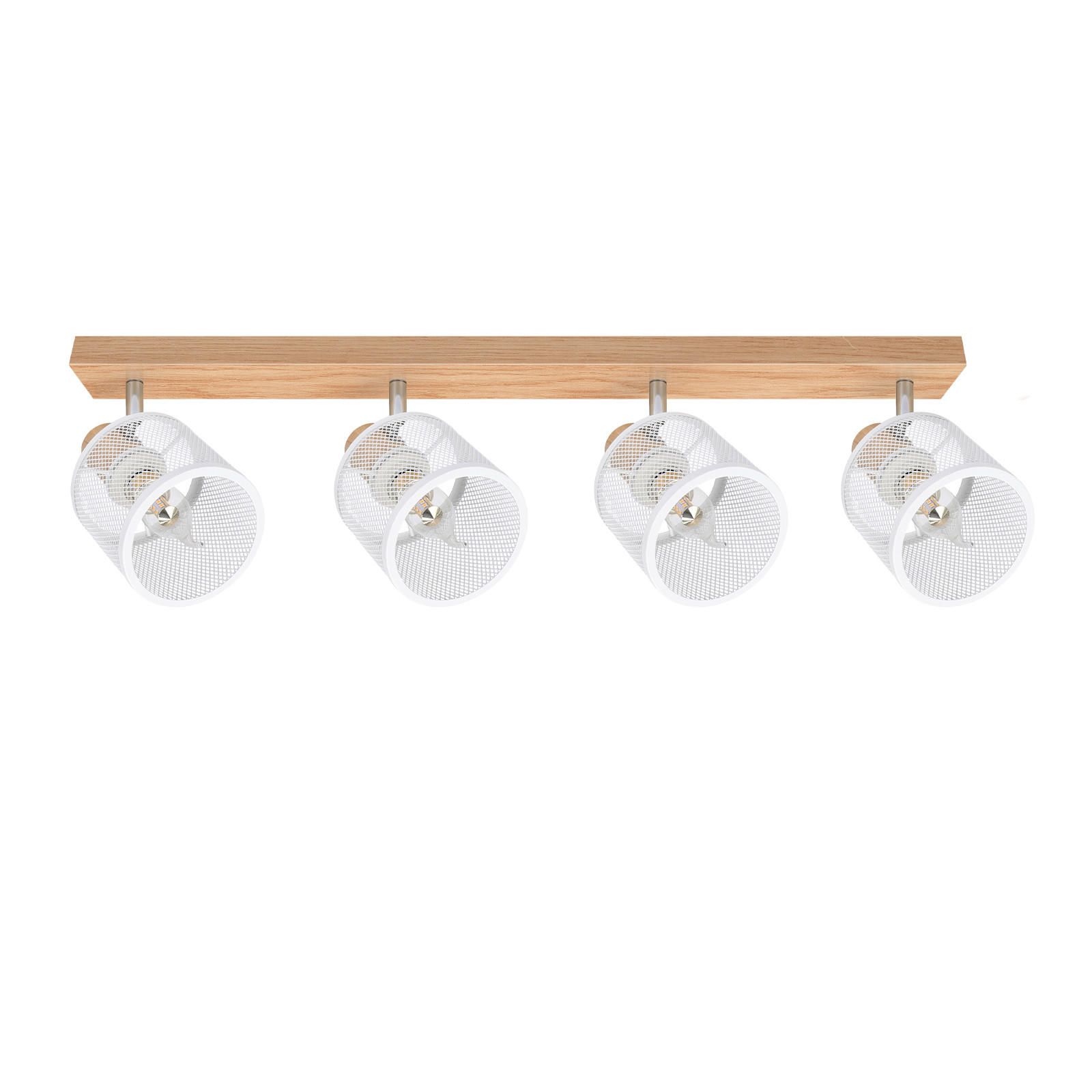 STRAHLER Gisela 4-flammig 60/10/14 cm - Weiß, Metall (60/10/14cm) - Nettlife