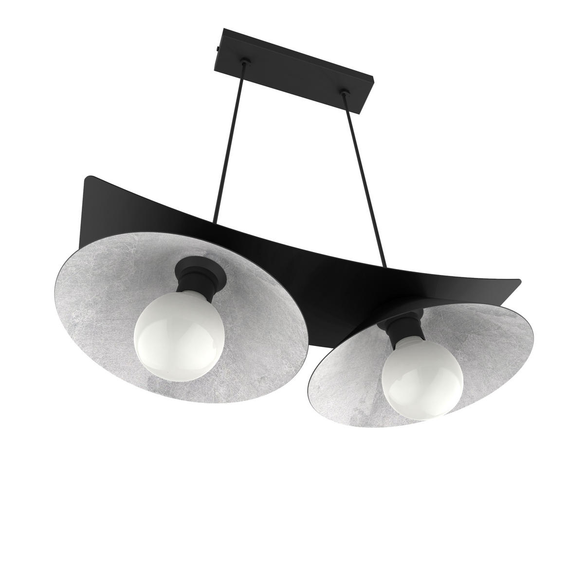 HÄNGELEUCHTE Miller X2 - Schwarz, Metall (70/25/16cm) - Lumicom