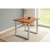 ESSTISCH MAX - Beige/Silberfarben, Holz/Metall (90/90/77cm) - SAM