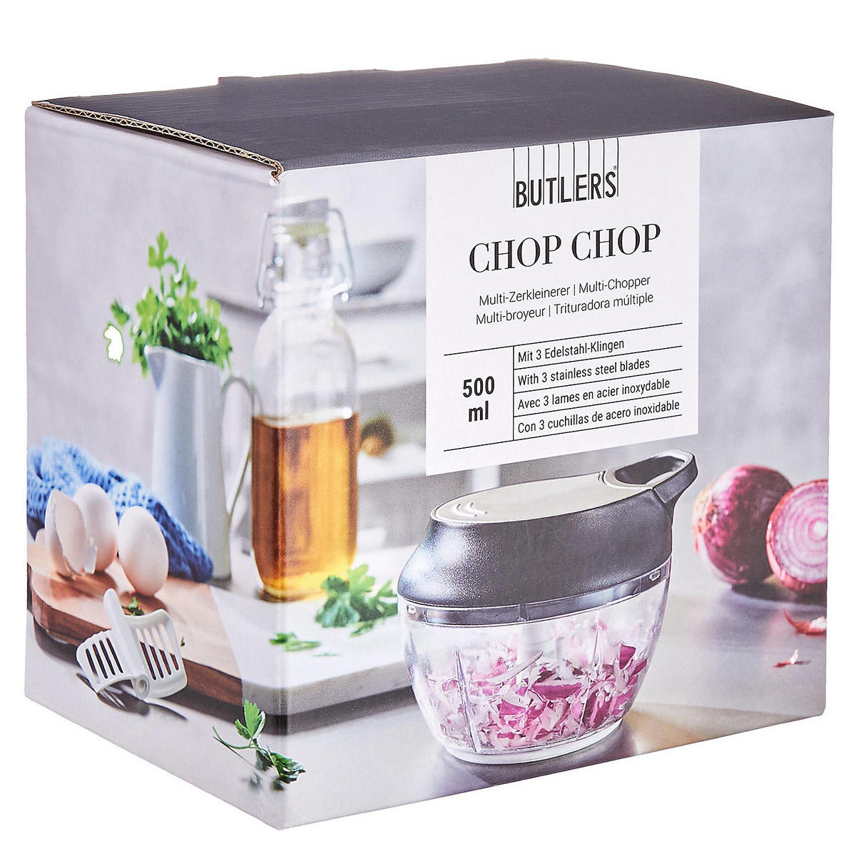 MULTIZERKLEINERER Chop - Transparent, Metall (13/10/13cm) - Butlers