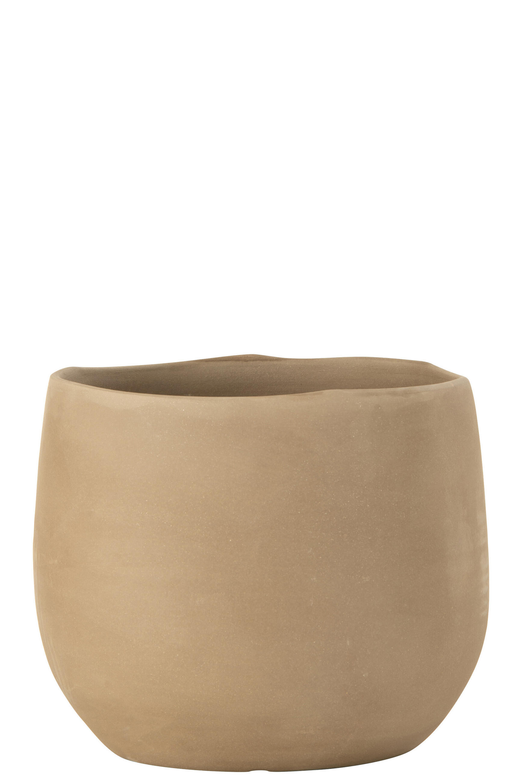 BLUMENTOPF EINFARBIG - Töpferei - Beige - L - Ø 21 cm - Beige, Keramik (21/18cm) - J-Line