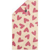 DUSCHTUCH HEART BEATS HEARTS 6275 BEERE - 32 - Rosa, Textil (70/140cm) - Cawoe