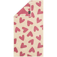 DUSCHTUCH HEART BEATS HEARTS 6275 BEERE - 32 - Rosa, Textil (70/140cm) - Cawoe