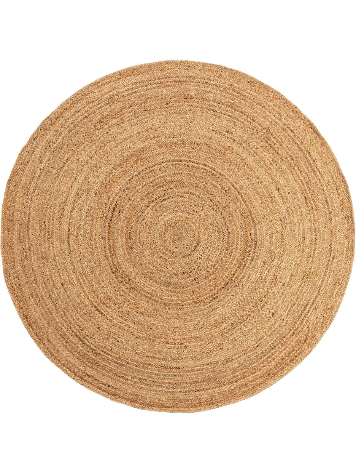 JUTETEPPICH Jutta Hellbraun ø 120 cm rund - Hellbraun, Textil (120/120cm) - benuta Pure