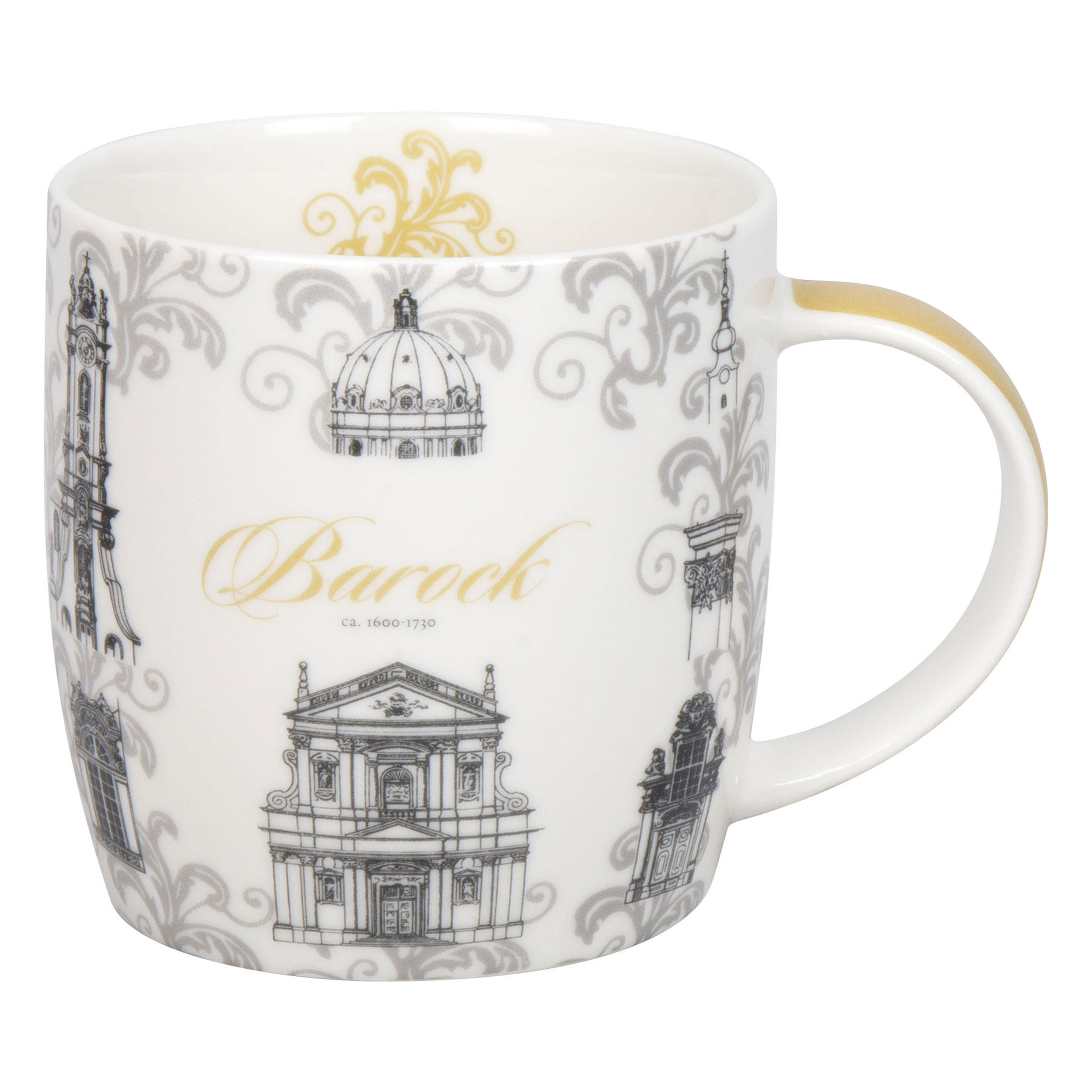 KAFFEEBECHER Architektur - Barock - Naturfarben, Keramik (0.4L) - Könitz