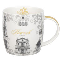 KAFFEEBECHER Architektur - Barock - Naturfarben, Keramik (0.4L) - Könitz