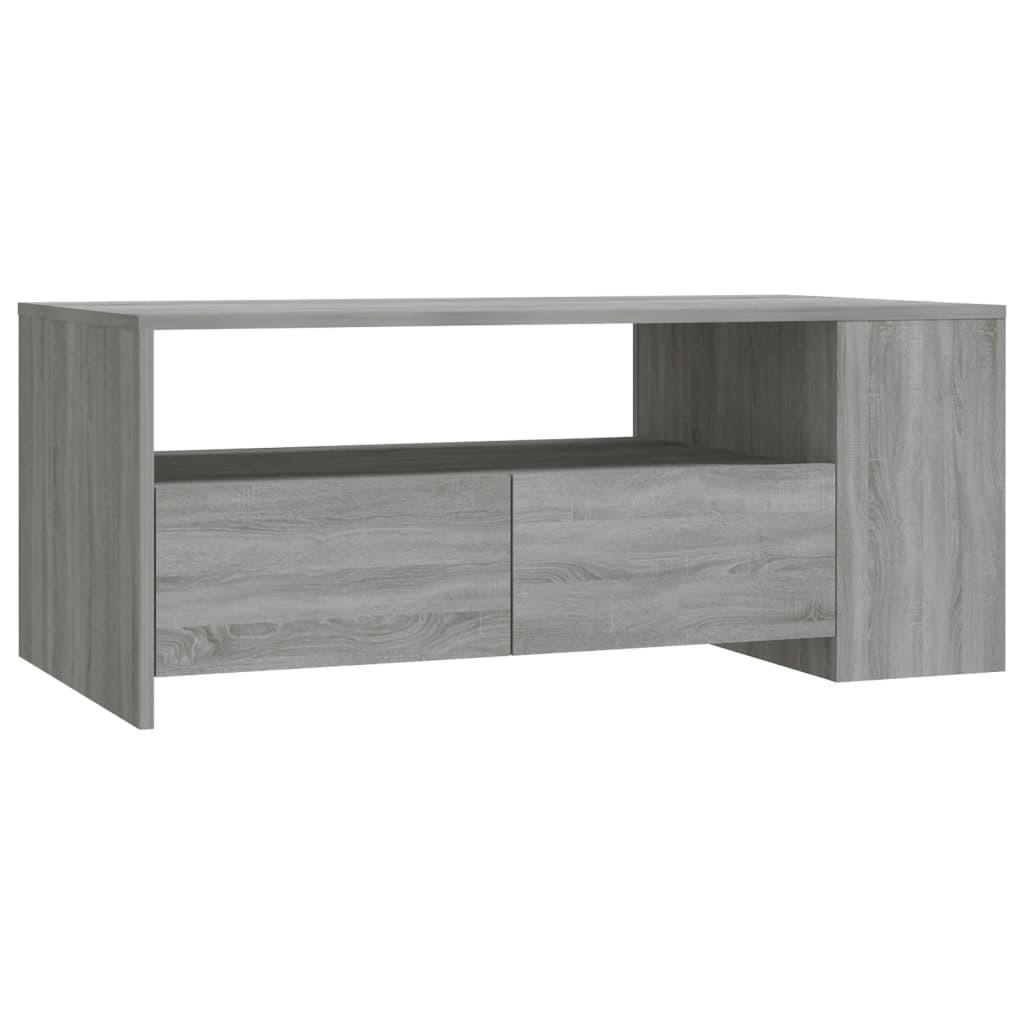 COUCHTISCH Grau Sonoma 102x55x42 cm Holzwerkstoff - Grau, Holzwerkstoff (102/55/42cm) - furnicato