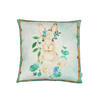 KISSENHÜLLE Hase Josefine romantisches Landhaus Design Kaninchen Alloverdruck 30/50 cm - Multicolor/Grün, Textil (40/40cm) - beties Heimtextil