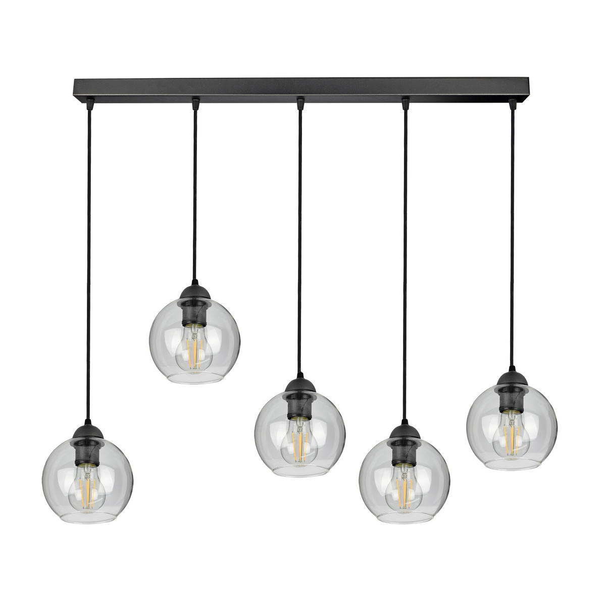 PEDELLEUCHTE HAGEN - Transparent, Glas/Metall (15/100/100cm) - kiki design