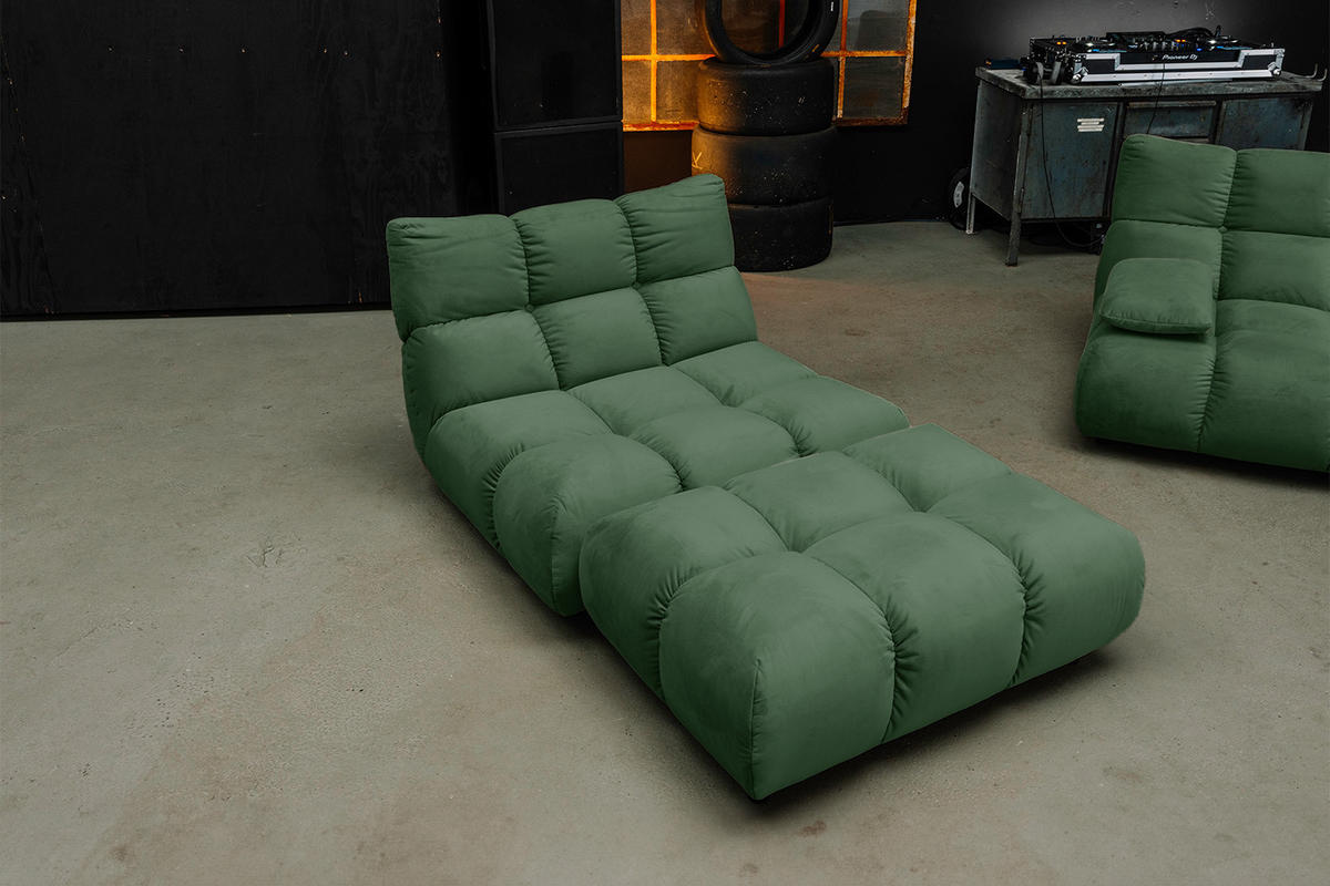 DREHSESSEL VIVIEN Smaragdgrün Velvet Drehbar (360°) - Smaragdgrün/Schwarz, Kunststoff/Textil (112/85/108cm) - KAWOLA