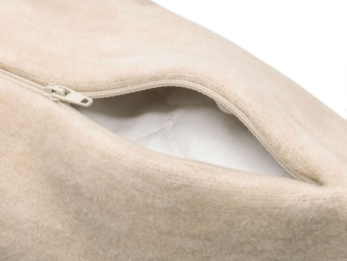 KISSENBEZUG, 60% Baumwolle, 40% Polyacryl, Beige - Creme, Naturmaterialien (50/50cm) - Zollner