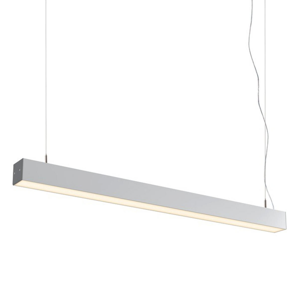 PENDELLEUCHTE PESANTE 75 eloxiertes Aluminium 40 W - Silberfarben, Metall (30/30/120cm) - Rendl