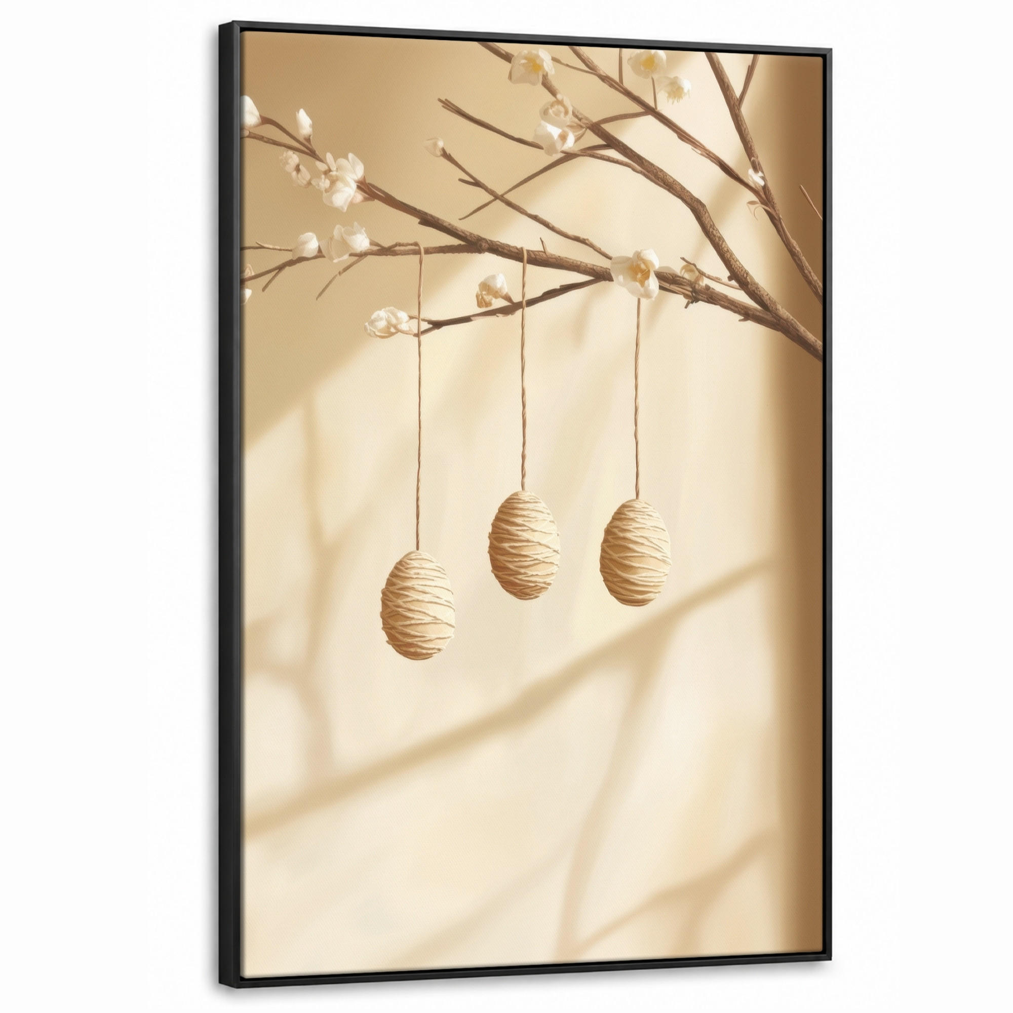 MuchoWow Leinwand Beige 80x120 cm