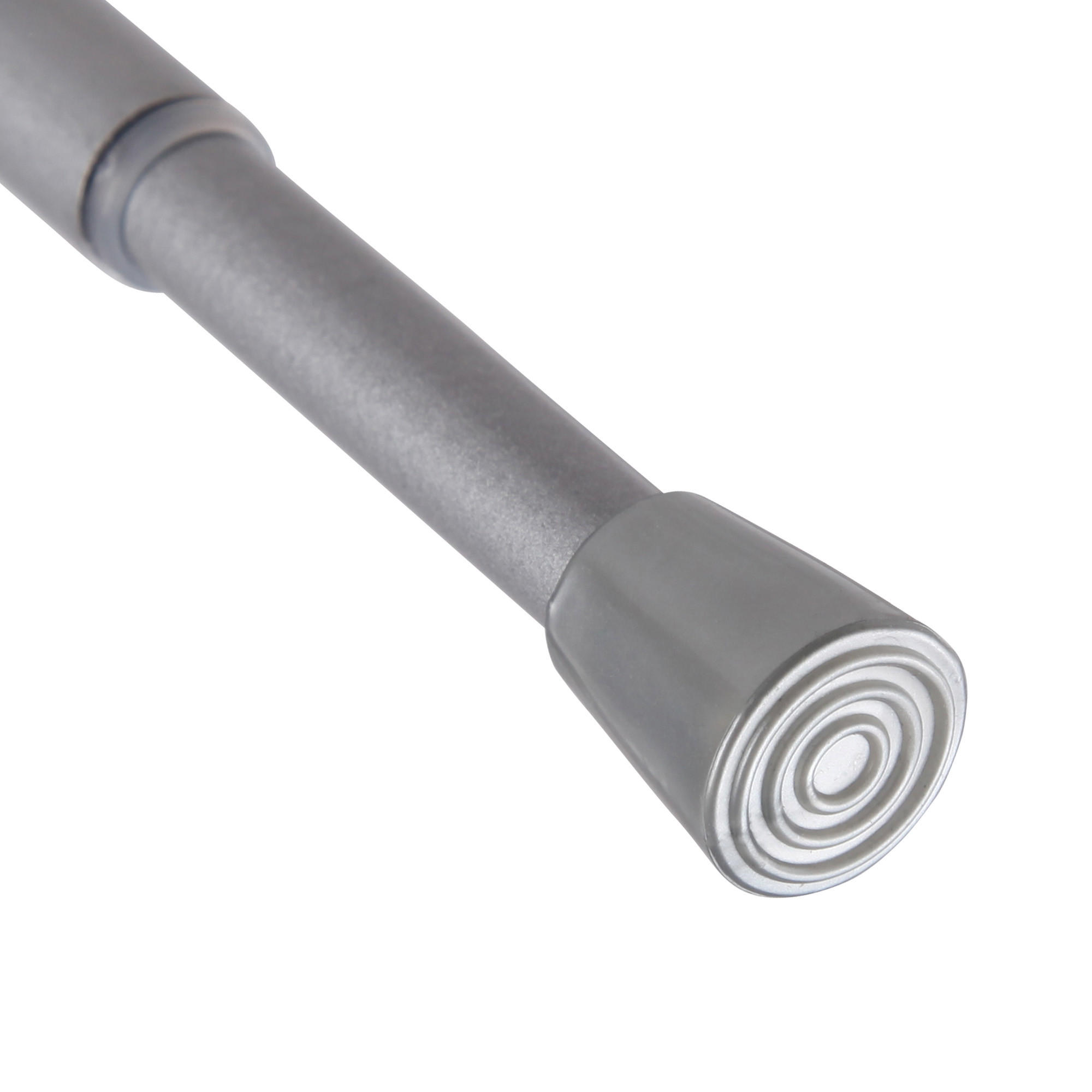 VERSTELLBARE Vorhangstange - Spannstange zum Klemmen Silber Ø10/13 mm 60-90 cm - Silberfarben, Metall (60cm) - Bestlivings